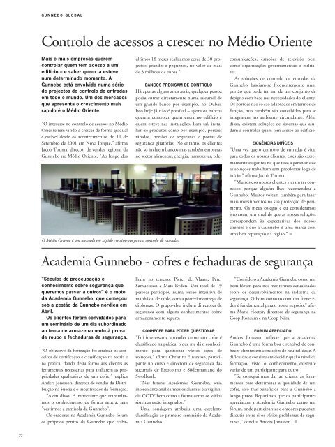 Informativo Grupo Gunnebo - RFID Brasil