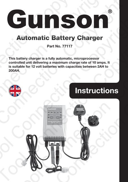 10A Battery Charger Gunson 77117 2A