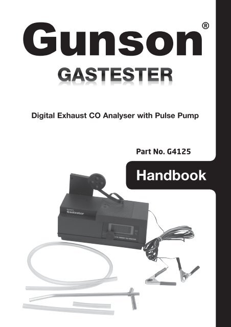 Gunson G4125 Gastester Digital Gunson G4125 Gastester Digital