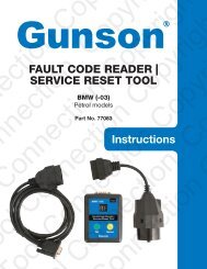 Fault code reader | service reset tool - Gunson