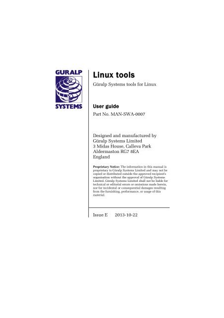 linux-tools - Güralp Systems Ltd