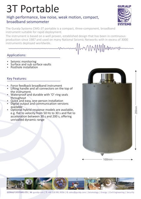 3T Portable - Güralp Systems Ltd