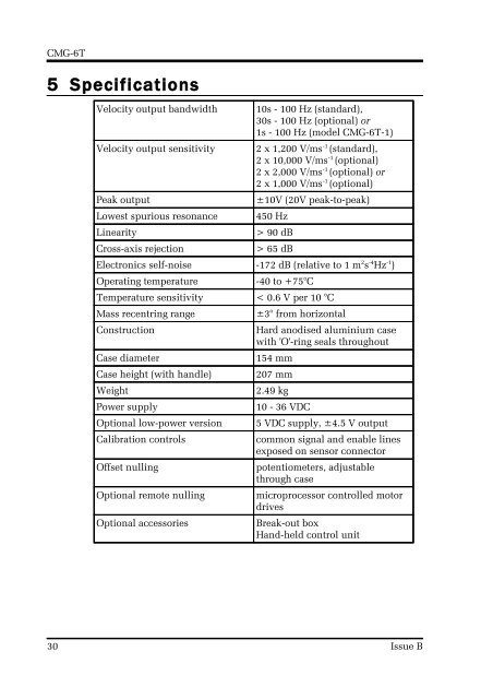 MAN-T60-0001 - CMG-6T Operator's Guide - Güralp Systems Limited