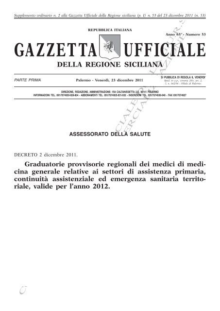 Supplemento Ordinario n.2(PDF) - Gazzetta Ufficiale della Regione ...