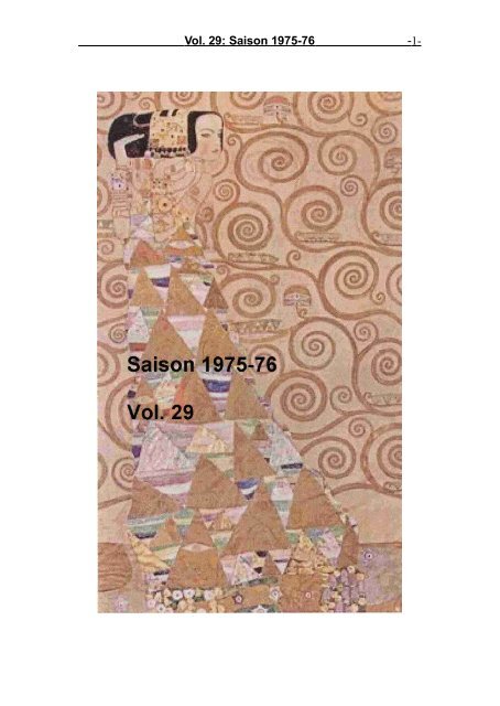 Vol. 29: Saison 1975-76 - 1-