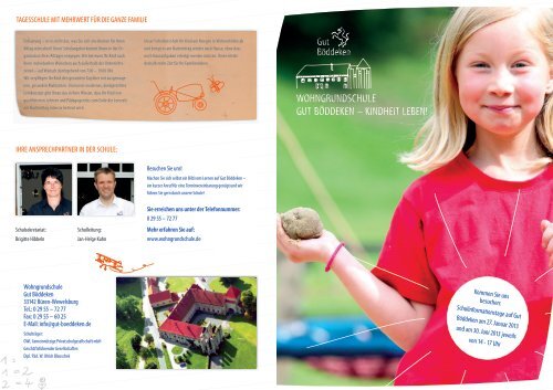 Flyer Fur esschuler Uber Die Private Gut Boddeken