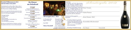 Frohes neues Jahr! - Romantik Hotel Gut Schmelmerhof