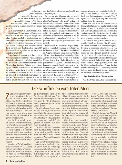 PDF-Version dieser Zeitschriftenausgabe - Gute Nachrichten