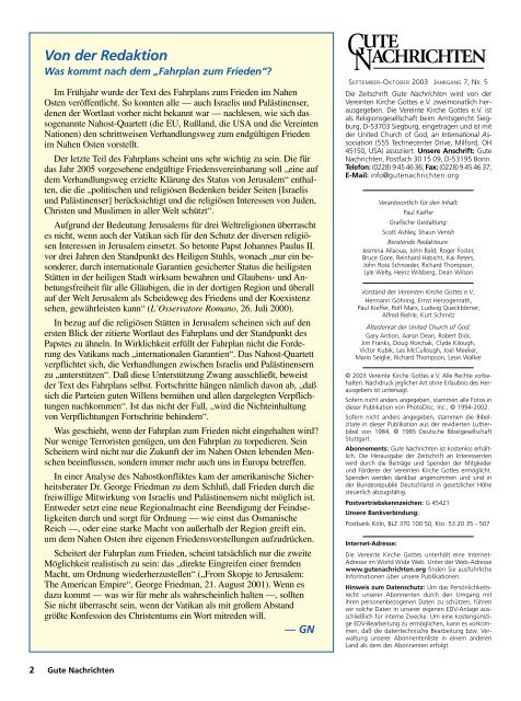 PDF-Version dieser Zeitschriftenausgabe - Gute Nachrichten