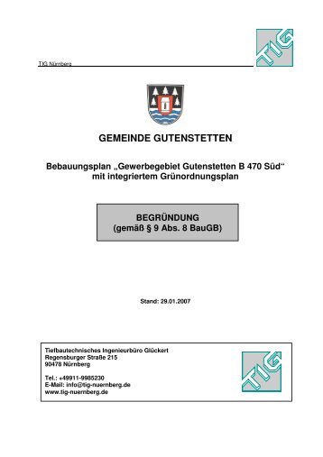 Begründung - Gutenstetten