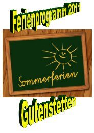 Hallo Kinder und Jugendliche! - Gutenstetten