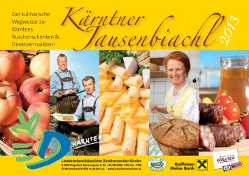 Kärntner Jausenbiachl 2013 - Landwirtschaftskammer Kärnten
