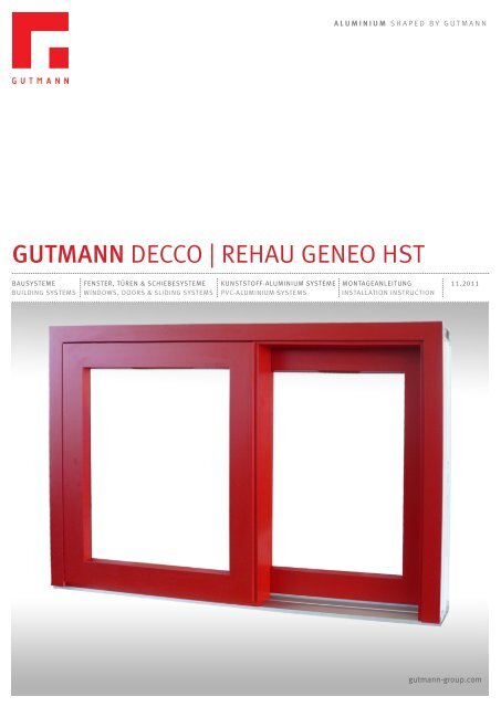 GUTMANN DECCO | REHAU GENEO HST - Gutmann AG