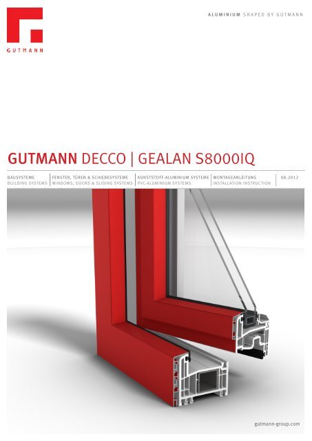 GUTMANN DECCO | GEALAN S8000IQ - Gutmann AG