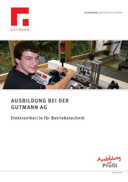 Flyer für Elektroniker für Betriebstechnik - Gutmann AG