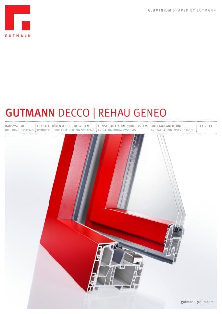 GUTMANN DECCO | REHAU GENEO - Gutmann AG