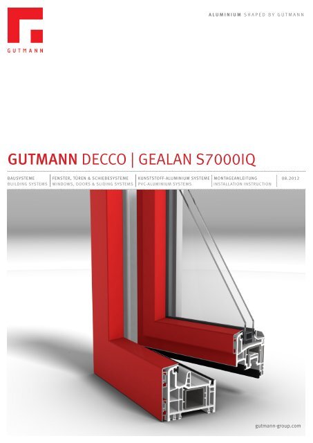 GUTMANN DECCO | GEALAN S7000IQ - Gutmann AG