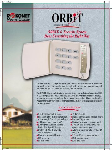 ORBIT- 6 Security System Does Everything the Right Way