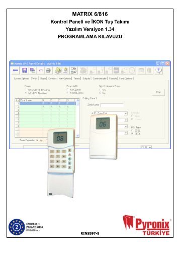 Matrix 6/816 Programming Guide