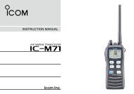 IC-M71 Instruction Manual