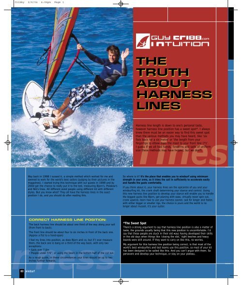 the truth about harness lines the truth about harness lines - Guy Cribb