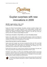 Guylian surprises with new innovations in 2009