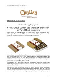 New luxurious Guylian Sea Shells gift, exclusively for Travel Retail ...