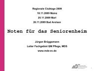 Noten für das Seniorenheim - GV-Partner Akademie