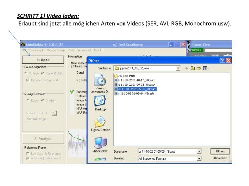 Tutorial für Planetenbilder (pdf)