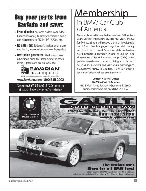 May 2013 - Genesee Valley Chapter BMW CCA