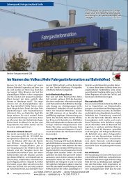 Fahrgastinformation auf Bahnhöfen! - GVE-Verlag
