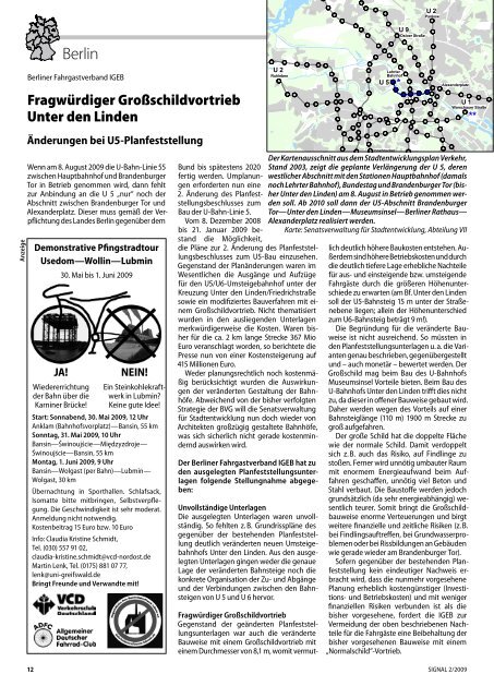 U5-Planfeststellung - Berliner Fahrgastverband IGEB