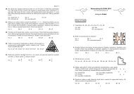 Matematický KLOKAN 2010 kategorie Kadet