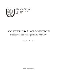 SYNTETICKÁ GEOMETRIE