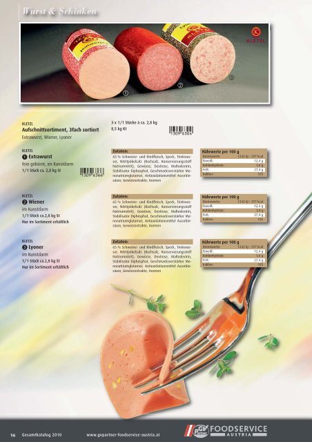 Gesamtkatalog - GV-Partner Foodservice Austria