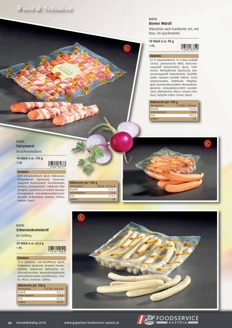 Gesamtkatalog - GV-Partner Foodservice Austria