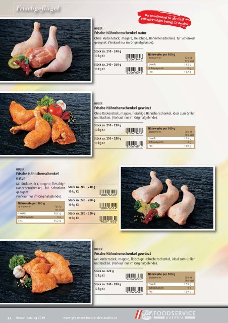 Gesamtkatalog - GV-Partner Foodservice Austria