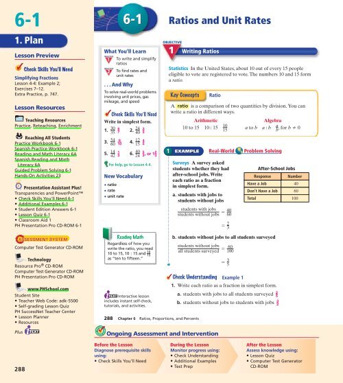 Ratios And Unit Rates Worksheet Answer Key
