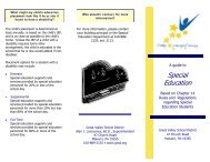 Special Education Brochure - Great Valley School District