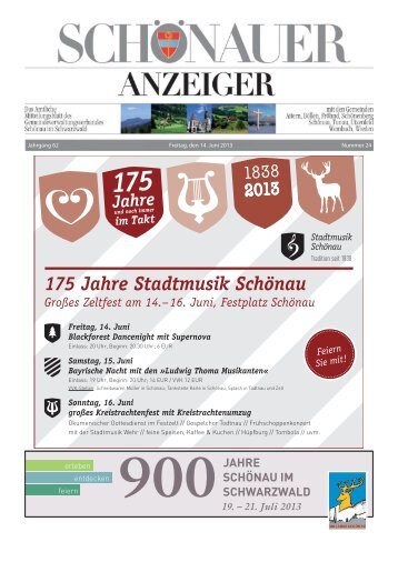 KW 24/2013 Schönauer Anzeiger - Gemeindeverwaltungsverband ...