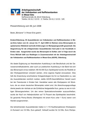 Arbeitsgemeinschaft der Volksbanken und Raiffeisenbanken in ...