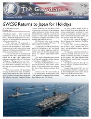 GWCSG Returns to Japan for Holidays - USS George Washington ...
