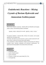 Endothermic Reactions - Mixing Crystals of Barium Hydroxide and ...