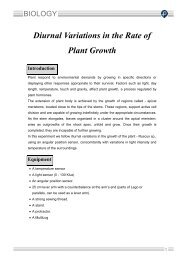 Diurnal Variations in the Rate of Plant Growth Introduction