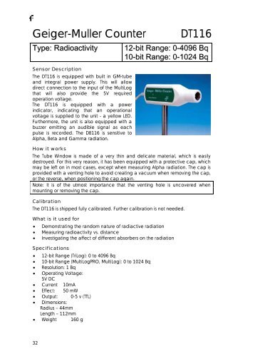 Geiger-Muller Counter DT116