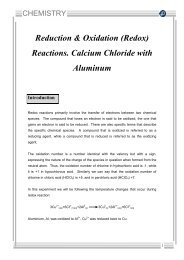 Reduction & Oxidation (Redox) Reactions. Calcium Chloride with ...