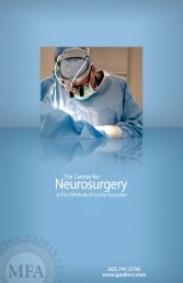 Neurosurgery Brochure.indd - GW Medical Faculty Associates