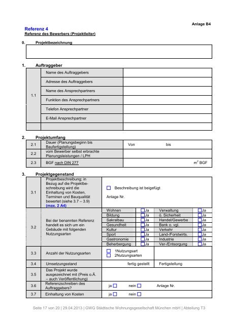 00Bewerbungsbogen für das ... - GWG München