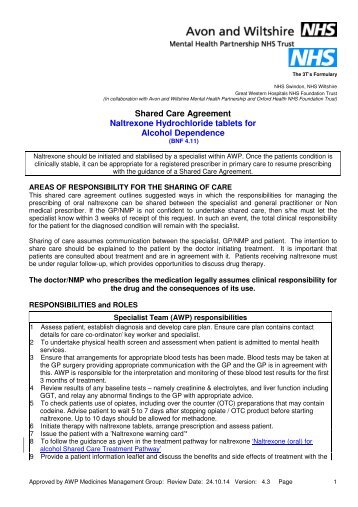 Naltrexone for alcohol abuse nhs