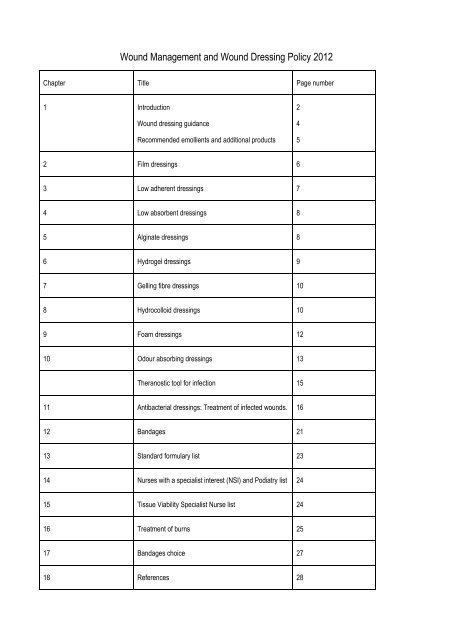 Wound Care(PDF) - The Great Western Hospital